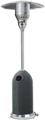 Estufa de Terraza Exterior a Gas Acabado Ratan Estufa de Terraza Exterior a Gas Acabado Ratan